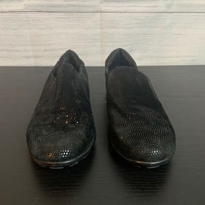 Shimmery Black Flat Shoes Size:9